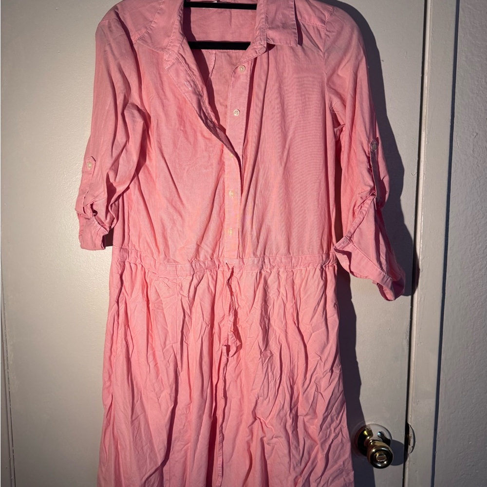 GAP Pink Long Sleeve Women's Dress